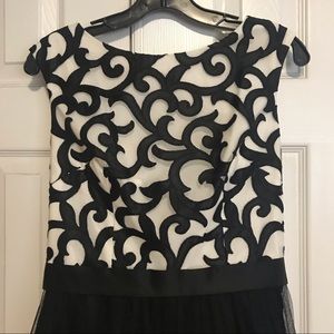 Aidan Mattox Tule Maxi Dress